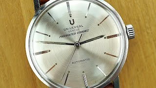 RARE Universal Geneve Polerouter Compact ref 235101-2 - microrotor automatic from 1962 - cal 218-2