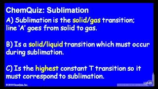 Sublimation  (Quiz)