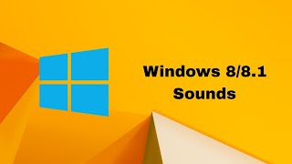 All Windows 8/8.1 Sounds