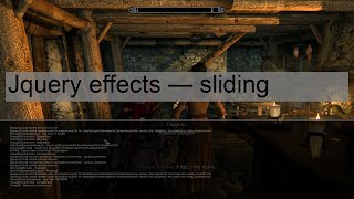 Jquery effects — sliding