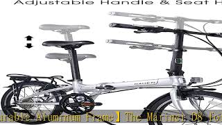 Dahon Mariner D8 Folding Bike, Lightweight Aluminum Frame; 8-Speed Gears; 20” Foldable Bicycle for