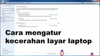 Cara mengatur kecerahan laptop