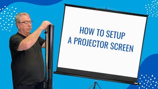 How to Setup a Projector Screen with a Tripod