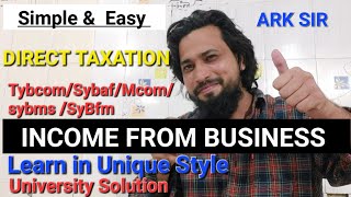 Salary & Business 20marks DEDUCTIONS  DIRECT TAX tybcom sem5 Mcom CA University Solution 2024