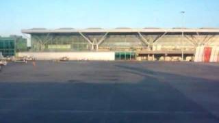 Ryanair Boeing 737-800 Safety Demo at Stansted Airport, bound for Cork.