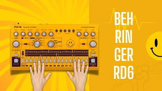 Behringer RD6 Analog drum machine in action