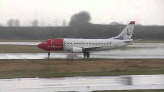 Norwegian Air Shuttle B737-300 LN-KKM Take-off @ EDDL