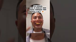 The Koreans were in disbelief when Fousey surprised them with a gift!! 🎁 #fousey #fouseytube #foryou