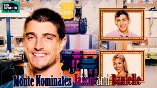 BBOTT Live Feeds - Monte HOH, new alliances form, Jason and Danielle on the block