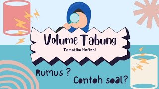 Cara menghitung volume tabung #matematika #maths