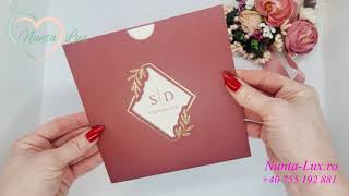 Invitatie nunta cod 19338 💌 Invitatii Nunta Deosebite 💝 Modele Invitatii de Nunta-Lux.ro