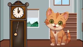 Hickory Dickory Dock Cat Song | Nursery Rhymes & Kids Songs | Rhyme Time Kids