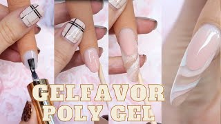 👆Nail Art Design! DIY Extra Long Nail at Home 🤩| Gelfavor Poly Extension Gel