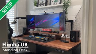 New Desk Setup 2023 with Flimba UK - Solid Wood Standing Desk - Perfect Working from Home Setup