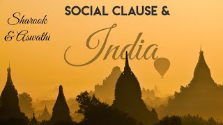 Social clause and India