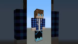 Minecraft Figuren bauen - Minjoshi Skin erstellt - 1 Block = 1 Pixel - #Shorts Building