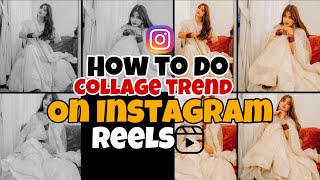 New trending reel editing tutorial | 4 photos reel editing | Photo collage reel editing