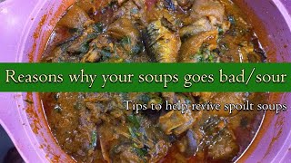 This is why your SOUPS GOES SOUR / How To Revive SPOILT SOUPS #deliciousamy #livestream #streamyard