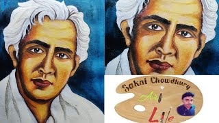 Sarat Chandra Chattopadhyay Drawing/Realistic Potrait Drawing Sarat Chandra Chattopadhyay