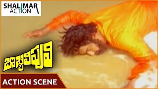 బొబ్బిలి పులి మూవీ || NTR Killed Satyanarayana Action Scene || NTR, Sridevi || Shalimar Action