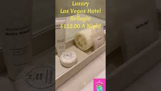 Budget Travel | Luxury Las Vegas Hotel Room Tour | Bellagio $112.00 A Night #shorts