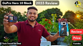 GoPro Hero 10 review 2023 | GoPro 10 accessories | GoPro 10 black for motovlog | GoPro 10 review