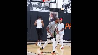 Kevin Durant, Chet Holmgren, and Jalen Green playing pickup basketball 🏀😱