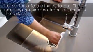 How to maintain a stainless steel sink