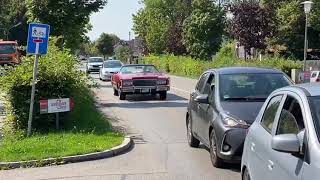 Arriving in my 1976 Cadillac Eldorado