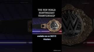 WWE 2k23 how to make the new world heavyweight championship 2023