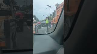 Tabrakan di depan Markas Brimob Binjai