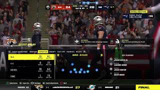 Madden 24 fantasy CFM S3W13 VS NE! On the road!