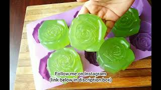 DIY Aloevera soap / Home made Glycerin Soap / Melt and pour /  🌸Blossom Organic Skincare 🌸