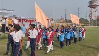 March passed by the students, 68th, Under-14 National School Wrestling (Free Style) Competition.