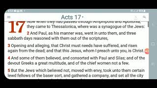 KJV-Daily Bible: a.m. Acts 17:1-15