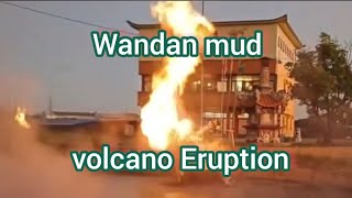 Wandan mud volcano in southern Taiwan erupted 13 July 2024