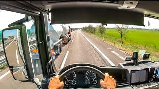 POV truck Driving MAN tgx18–470 🇮🇹 ITALY Schio–Vicenza cockpit view 4k