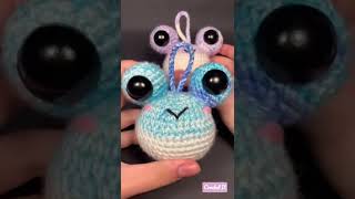 Cute Keychain Crochet Froggie