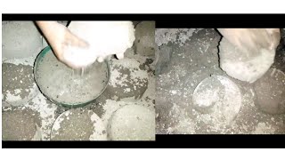 messy floor crumbling dry and water 💦 satisfying ASMR #sandcementasmr