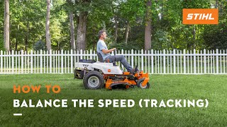 Speed Balancing (Tracking) Adjustment: STIHL RZ 100, 200 Series | STIHL Tutorial