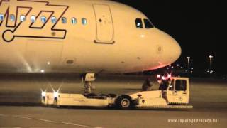 Wizz Air A321 Push Back, Engine Start and Taxi by Night