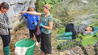 The girl had to live in a cave after being kicked out of the house by her mother-in-law.