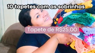 ELIMINEI MAIS DE 3KG DE SOBRINHAS e produzi 10 tapetes de 25,00