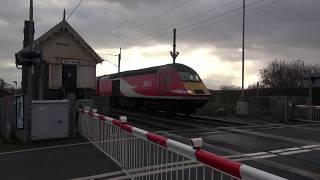 The 'Highland Chieftan' at Sutton & Barnby level crossing