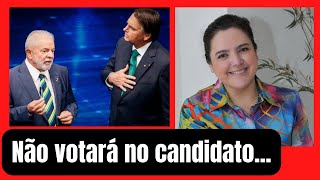 A cantora  e evangelista Léia Miranda, não votará em Bolsonaro e nem Lula !