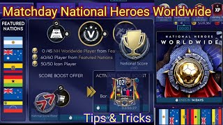 New Event National Heroes Worldwide Matchday Players Lineups # DC Gamings # Fifa Mobile