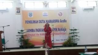 PENAMPILAN CALON DUTA MAHASISWA KAB. BREBES TINGKAT KARESIDENAN PEKALONGAN  part 1