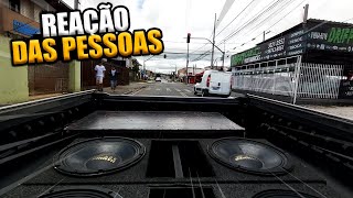 REAÇÃO DAS PESSOAS VENDO A MONTANA PASSAR (SEM LONA)!🔊🔥