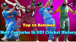 Top 10 Batsman Hundreds Century (100) Cricket history