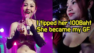 A Stunning Thai singer seduced me with her Slim body after I tipped her 100Baht($3)